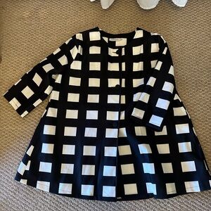 MISSLOOK  Black and White 3/4” sleeve jacket